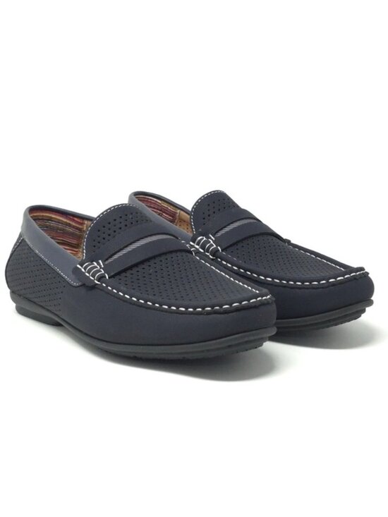 Stacy Adams Loafers Corby Red/Navy Saddle Slip-On main image 10
